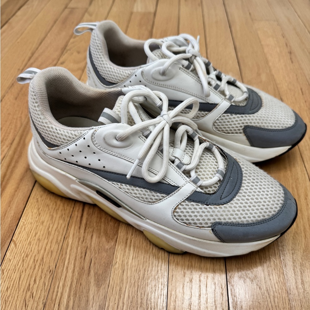 Dior Men's Sneakers in White and Gray